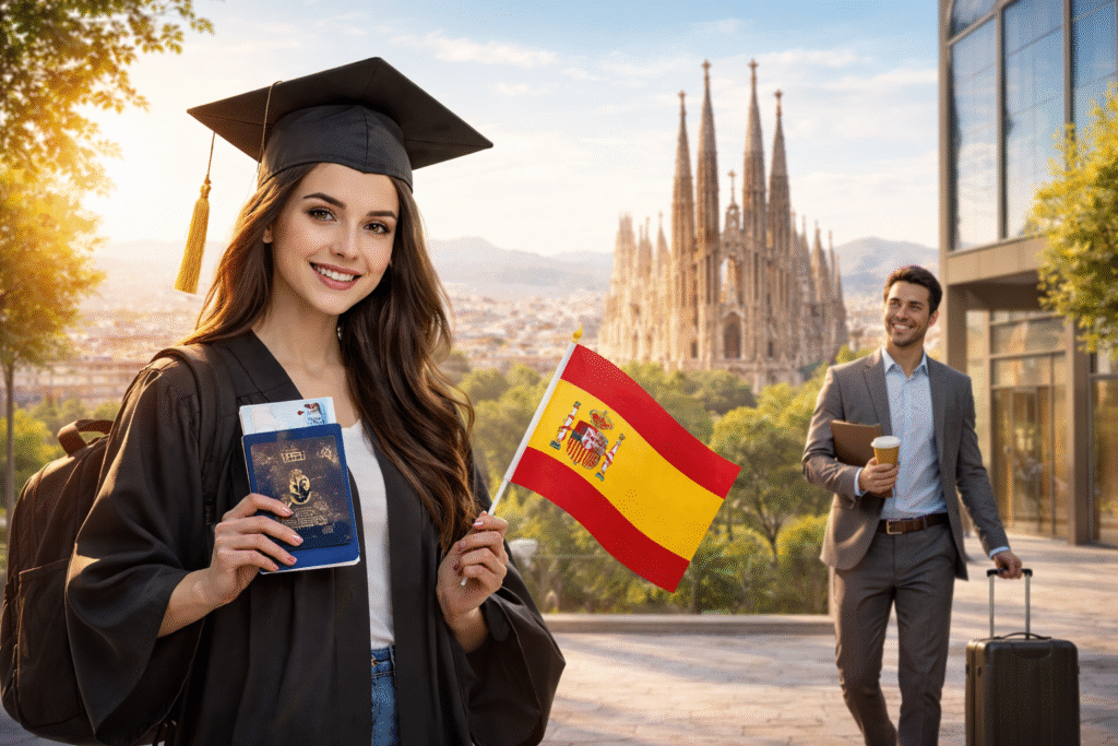 How to Change from a Student Stay to Residence and Work in Spain