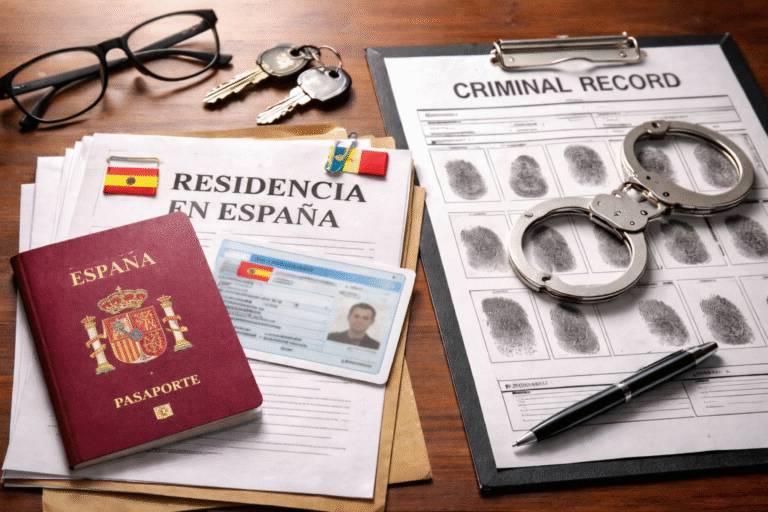 Criminal records and residence in Spain